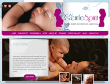 Tablet Screenshot of gentlespiritbirth.com
